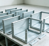 Services OEM/ODM personnalisés, découpe laser de tôles, pliage CNC, supports en acier inoxydable 304 pour fabricants d'équipements industriels