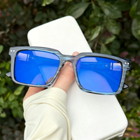 Nouvelles lunettes de soleil carrées à monture tendance, à verres photochromiques, pour la protection solaire en extérieur et le quotidien