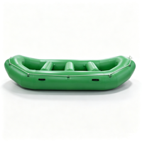 Île flottante gonflable MJK pour eaux vives - 6 à 8 personnes, 395 cm de longueur, certifiée CE pour utilisation en lac et en rivière, plancher renforcé