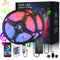 DC12V ruban Flexible LED bande lumière télécommande RGB LED bande App contrôle pour musique synchronisation TV rétro-éclairage chambre fête décoration