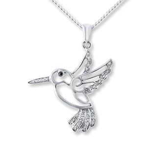 Significato collana colibrì 925 argento zircone colibrì collana - Product Image 5