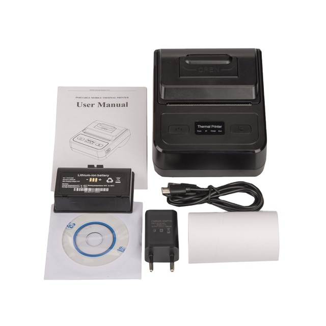 80mm Mini Portable Printer High Speed Bluetooth Small Printer Android Thermal Receipt Printer for Small Businesses