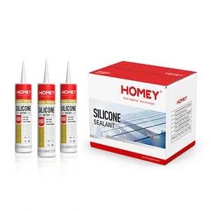 Homey 300ml multi-purpose food grade glass black silicone adhesive suppliers