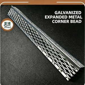 Perfil de esquina de malla expandida de acero galvanizado para revoco, protector de esquinas internas y externas de pared - Product Image 6