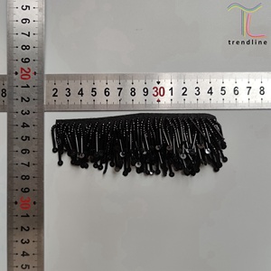 Appliques personnalisées faites à la main en <span class=keywords><strong>tube</strong></span> de verre noir 3D coloré avec des paillettes pour sandales d'été pour femmes - Product Image 6