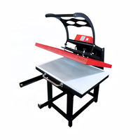 Presse à chaud manuelle grand format industrielle 80*100cm, équipement de transfert thermique pour l'impression par sublimation sur textiles et vêtements