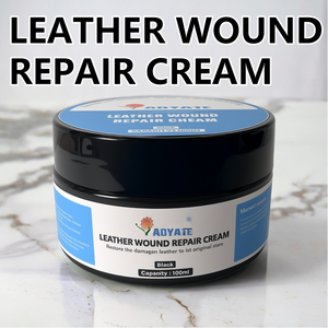 Pâte de réparation pour cuir noir 100 ml, crème de réparation pour les dommages au cuir, kit de réparation pour canapé, sièges de voiture, vestes, sacs à main, chaussures - Product Image 2