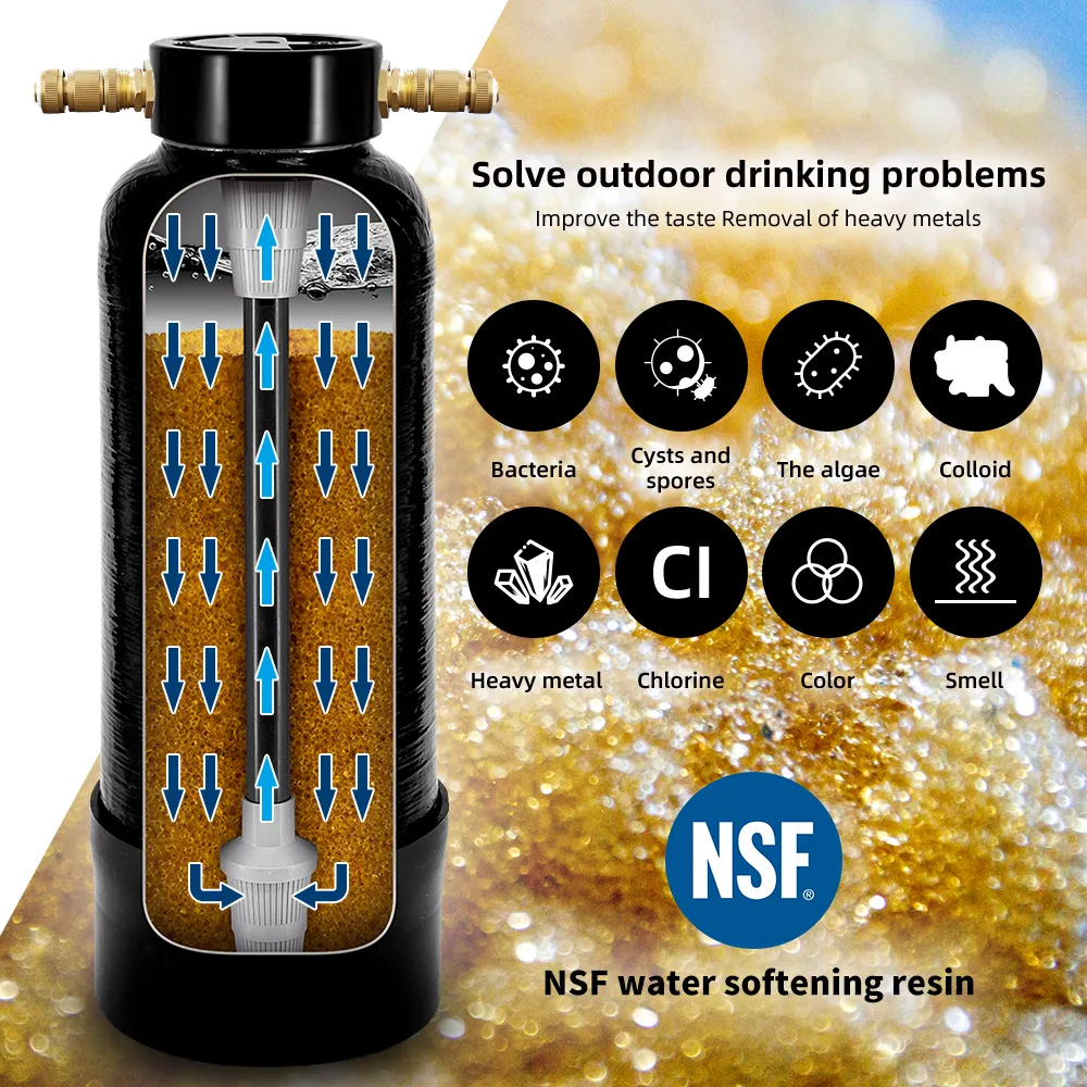 Nsf Ionenwisselaar Hars Hele Huis Waterfilter En Verzachters Verwijderen Hardheid Kation Uitwisseling Waterontharder Zandfilter