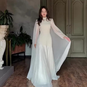 midi sage green bridesmaid dresses Berylove Women Plus Size Bridesmaid Dress Sage Green A Line Chiffon Spaghetti Straps Long Wedding Guest Dress with Sash, Sage Green / US12 main image 1
