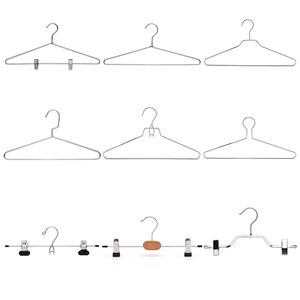 Home Dorm Metall Kleiderbügel rutsch festes Design Robust für Schal Mäntel Hemden Platzsparender Schrank Erwachsene Kinder Kleiderbügel - Product Image 4