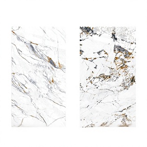 Carreaux de sol en porcelaine effet pierre de luxe Guangdong Foshan 600x1200 haut de gamme, veinés or, pour villas et salons, antidérapants - Product Image 3