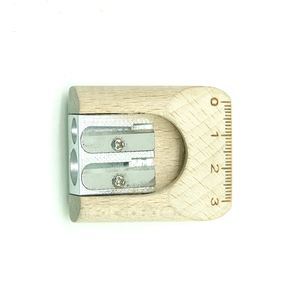 Tùy Chỉnh Hai Lỗ Bút Chì Mài Với Thước Kẻ Sinh Thái Thân Thiện Trẻ Em Bút Chì Mài - Product Image 2