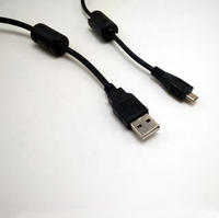 Kabel Micro USB 5-Pin ke USB Berkualitas Tinggi dengan Pelindung Anyaman dan Selubung PVC untuk Ponsel Android
