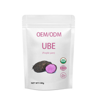 Colorant alimentaire violet de haute qualité en poudre de marque privée poudre d'igname violette naturelle pure poudre Ube