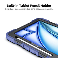 Étui en silicone médical pour tablette iPad Air 11 2025 M3 avec bandoulière et support robuste