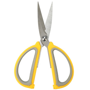 Comix B2772 Large Handle Scissors 192mm Straight Blade Office <b>Paper</b> Cutter Yellow - Product Image 1