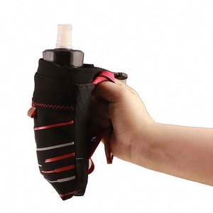 FREE SAMPLE Custom Logo Foldable Flask Holder <b>Cycling</b> Running Hiking Gym Sports Soft <b>Water</b> <b>Bottle</b> Cover Sleeve Hand Bag - Product Image 5