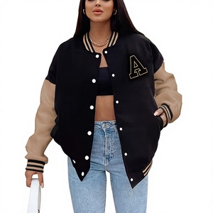 Veste universitaire unisexe haut de gamme avec bordure côtelée et fermeture à boutons-pression – Vêtement d'extérieur confortable et tendance pour un style décontracté inspiré du streetwear - Product Image 1