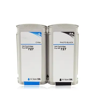 עבור HP 727 C1Q12A F9J79A דיו מחסנית HP Designjet T920 T930 T1500 T1530 T2500 T2530 תואם באיכות גבוהה הזרקת דיו מחסנית