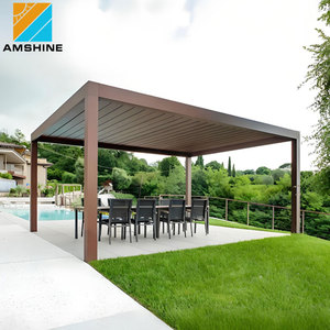 Pérgola <span class=keywords><strong>de</strong></span> Aluminio con Techo <span class=keywords><strong>de</strong></span> Celosía para Estacionamiento <span class=keywords><strong>de</strong></span> Autos, Diseño Nuevo, Impermeable, Protección Solar, en Oferta - Product Image 6