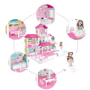 Casa de Muñecas en Miniatura de Lujo <span class=keywords><strong>para</strong></span> Armar, con Muñecas y Luz, Juguete de Villa <span class=keywords><strong>para</strong></span> Niñas, Casa de Muñecas de Princesa <span class=keywords><strong>para</strong></span> Niños - Product Image 3