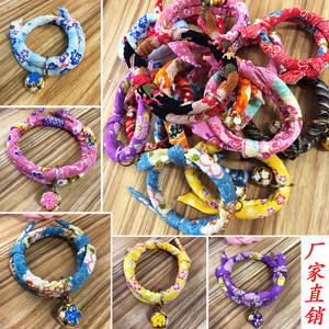 Pet <b>Collars</b> With Bells And Ornaments Japanese Style Soft For <b>Small</b> Cats <b>Dogs</b> Random Color Wholesale - Product Image 1