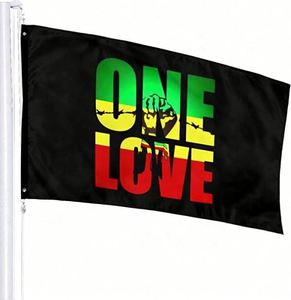 ไม่มีขั้นต่ำในการสั่งซื้อ ผ้าโพลีเอสเตอร์ 100% กันน้ำ ธงแขวนผนังสำหรับแคมเปญ ราคาถูก ธงรัฐา "รัก"  ออกแบบลายตามสั่ง ขนาด 3*5 ฟุต - Product Image 2