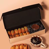 Boîte à gaufres biodégradable à emporter, boîte à gaufres bulles, cornet à gaufres en papier, mini-boîte à biscuits avec compartiments pour sauce