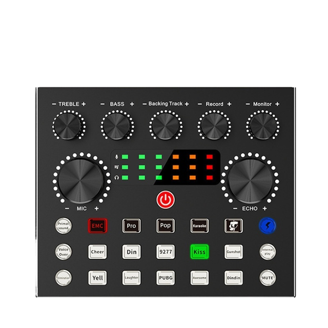 English Live Broadcast Sound Card Set BM800 PVC Jacket XLR Connector Complete Mobile Phone Podcasting Kit Cross-Border