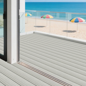 Dalles de <span class=keywords><strong>terrasse</strong></span> emboîtables WPC <span class=keywords><strong>pour</strong></span> balcon, revêtement de <span class=keywords><strong>sol</strong></span> extérieur creux, amovible, étanche, en PVC, imitation bois synthétique - Product Image 1