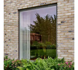 高端铝门窗铝框固定绝缘低度玻璃窗