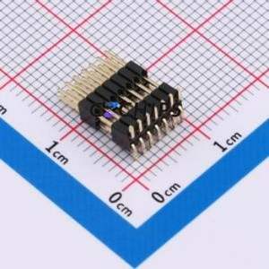 X1322WVS-2x07H-C40D55-E80 Pin Header SMD,P=1.27mm Connector ( Pin Structure: 2x7P )( Pitch: 1.27mm )( Row Spacing: 1.27mm ) - Product Image 2