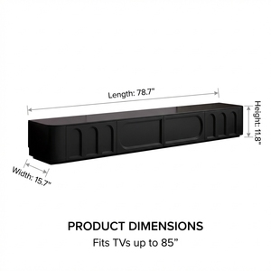 Mueble <span class=keywords><strong>de</strong></span> TV Contemporáneo <span class=keywords><strong>de</strong></span> Madera Sólida, Multifuncional, Ecológico, para Sala <span class=keywords><strong>de</strong></span> Estar, Dormitorio y Comedor - Product Image 3
