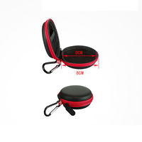 Étui rond pour écouteurs en EVA avec fermeture éclair, étui de protection pour écouteurs, étui rigide portable pour écouteurs, étui de rangement pour écouteurs