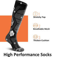 Chaussettes de ski personnalisées pour hommes, chaussettes de performance pour le ski, le sport, la randonnée en hiver, l'escalade en plein air, chaussettes tricotées