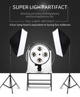 Kit d'éclairage continu pour photographie de produits, support d'éclairage, boîte à lumière