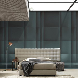 Carta da Parati Adesiva all'Ingrosso, Personalizzabile, Minimalista, Grigio Chiaro, Texture 3D Scanalata, Decorazione Murale per Casa e Ufficio, <span class=keywords><strong>Facile</strong></span> da Pulire - Product Image 4