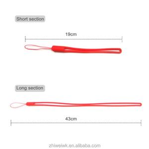 Mobile Phone Solid Colour Soft Rubber Cell Phone Lanyard Wrist Strap Phone case Custom Short Silicone Lanyard - Product Image 6