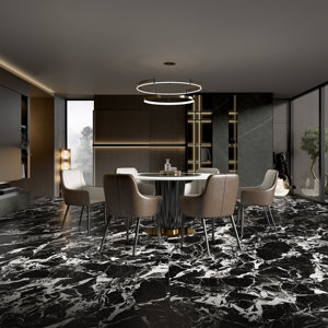 Azulejo con aspecto de mármol blanco y negro de alta calidad <span class=keywords><strong>para</strong></span> paredes interiores Diseño moderno <span class=keywords><strong>Autoadhesivo</strong></span> Cuadrado brillante/mate <span class=keywords><strong>para</strong></span> sala de estar - Product Image 1