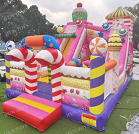 Nouvelle conception Château gonflable Mario Bros pour tout-petits, combo château de saut gonflable en PVC 0,55 mm certifié CE, en solde, pour enfants IFUN