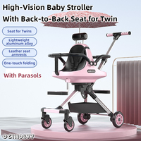 Nouveau modèle de chaise poussoir de haute qualité pliable double poussette de voyage pour bébé vente en gros de Chine pour les bébés et les tout-petits