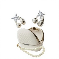 Écouteurs sans fil à clipser GQ-31 Open-Ear, boucle diamant, imitation perle, clip d'oreille premium, best-seller