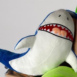 맞춤형 봉제 만화 상어 박제 동물 장난감 부드러운 봉제 상어 장난감 운동화 OEM ODM 귀여운 바다 동물 장난감 - Product Image 5
