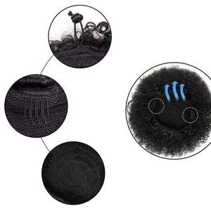 <span class=keywords><strong>Chignon</strong></span> afro <span class=keywords><strong>de</strong></span> 8 pouces avec cordon <span class=keywords><strong>de</strong></span> serrage # <span class=keywords><strong>Chignon</strong></span> <span class=keywords><strong>de</strong></span> cheveux bouclés crépus 1B pour femmes noires africaines, extension <span class=keywords><strong>de</strong></span> cheveux synthétiques - Product Image 4