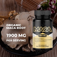 JULONG Supply Capsules à base de plantes Maca Ginseng Capsules végétaliennes et sans OGM Racine de maca noire