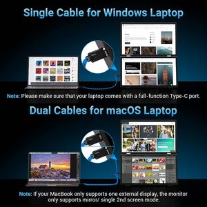 Écran portable ultra-fin de 15,6 pouces à double écran pliable, écran IPS Full HD 1080p, moniteur ultra-fin avec 360 °   Rotatif - Product Image 3