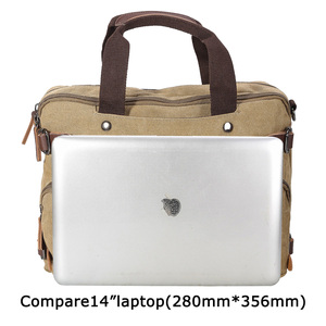 Sac fourre-tout rétro et vintage 2023 tendance pour <span class=keywords><strong>homme</strong></span>, sacoche d'ordinateur portable, porte-documents en cuir avec poignée, sac en <span class=keywords><strong>toile</strong></span> - Product Image 5