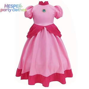 HESPER - Vestido de Princesa Peach para Niñas, Disfraz de Halloween, Ropa de Celebridades Infantiles, para Fiestas y Actuaciones - Product Image 1