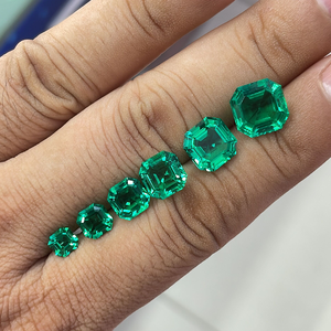 Esmeralda Colombiana de Laboratorio, Corte Asscher, 3.5*3.5mm-10*10mm, Esmeralda Hidrotermal Cultivada en Laboratorio - Product Image 2