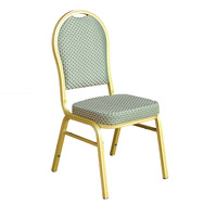 Chaise de banquet à assise courbée en tube de fer recouvert de toile de jute - Design minimaliste moderne - Revêtement en velours - Mousse haute élasticité - Hôtel/Restaurant
